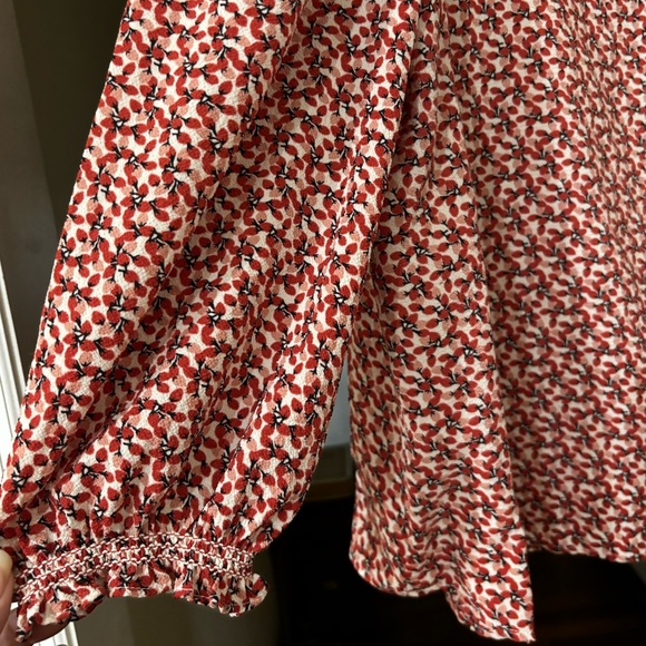 Max Studio Red Strawberry Blouse - Picture 5 of 5